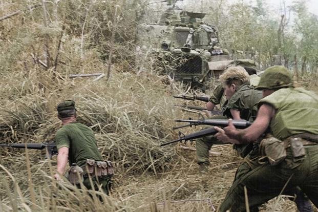 U.S. Marines during Operation Allen Brook in 1968. (Department of Defense)