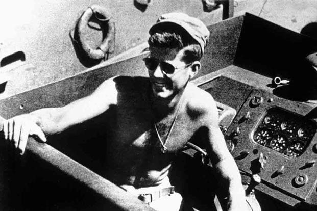 John F. Kennedy during his World War II Navy service. (U.S. Navy)