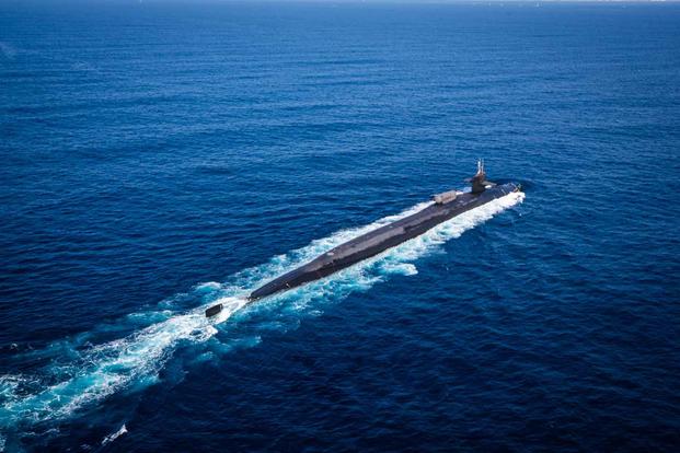 The Ohio-class guided-missile submarine USS Ohio