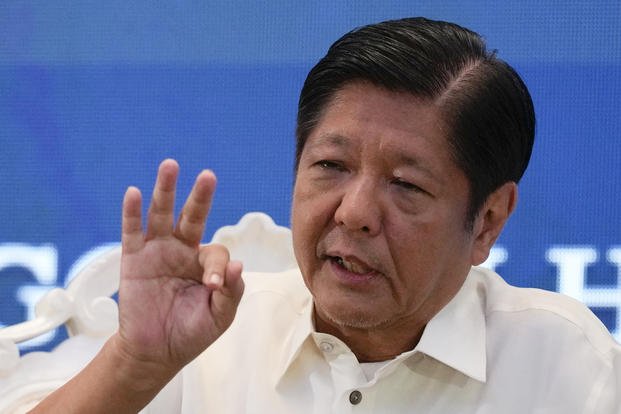 Philippine President Ferdinand Marcos Jr. answers questions