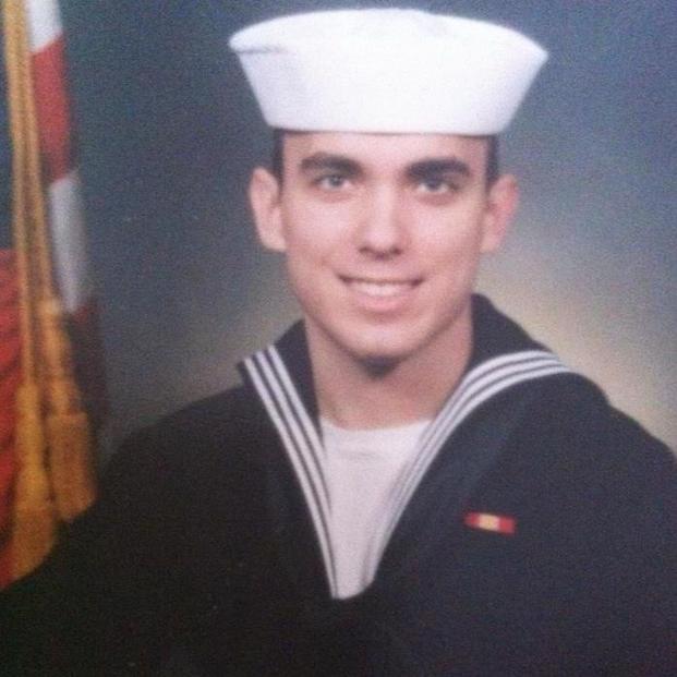 Juan Saro during his time in the U.S. Navy. The disabled veteran now relies on SNAP to help feed his family. (Photo courtesy of Juan Saro)