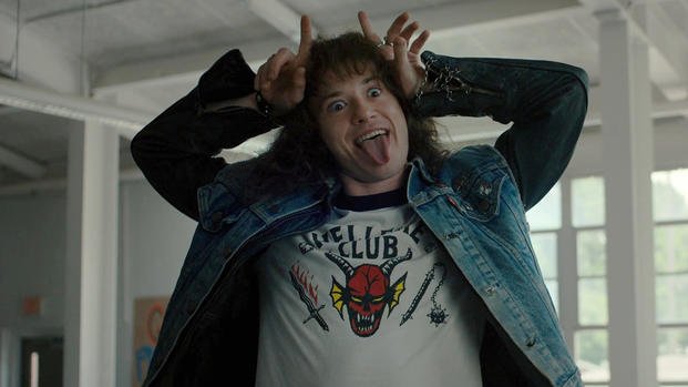 fan favorite Eddie, played by Joseph Quinn, in Stranger Things Season 4 fan favorite Eddie, played by Joseph Quinn, in Stranger Things Season 4