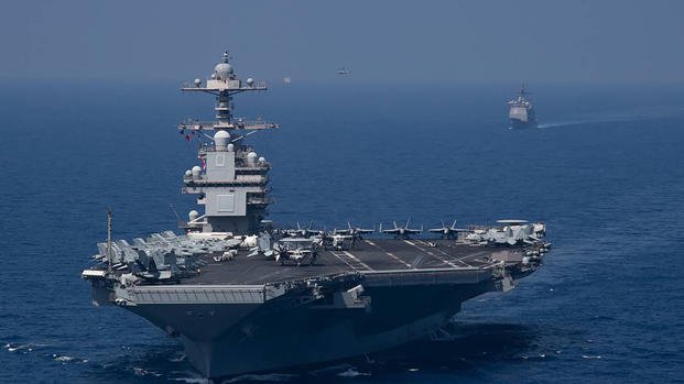 The USS Gerald R. Ford, the world's largest aircraft carrier, is headed to the Caribbean Sea. (U.S. Navy/TNS)