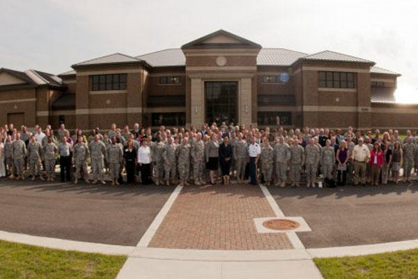 More than 200 U.S. Army public affairs professionals from around the world pause for a group photo during theArmy Worldwide Public Affairs Symposium, May 16, 2012 at Joint Base Andrews, Md. (U.S. Army Photo by Staff Sgt. Bernardo Fuller)