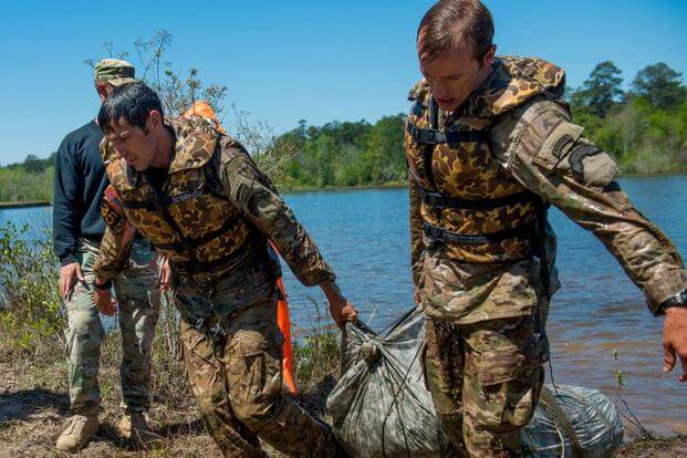 Master Sgt. Josh Horsager and Capt. Michael Rose of the 75th Ranger Regiment took first place in the 2017 Best Ranger competition, held April 7-9, 2017, at Fort Benning, Georgia. The event is in its 34th year. (Photo: Army)