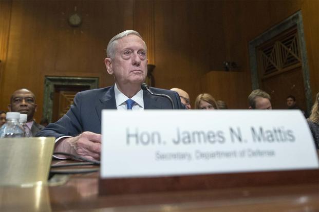 Defense Secretary James Mattis discusses the DoD’s fiscal year 2017 budget request during testimony before the Senate Appropriations Committee, March 22, Navy/Petty Officer 2nd Class Dominique A. Pineiro)