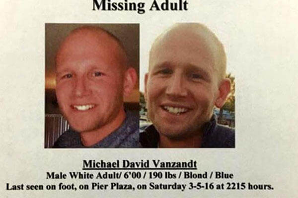 The missing Air Force veteran was last seen by friends on March 5 in Hermosa Beach, Calif. (Hermosa Beach Police Department photo)