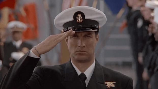 Steven Seagal salute in Under Siege