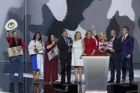 Gold Star family members on stage during the Republican National Convention