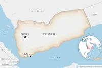 This is a locator map for Yemen with its capital, Sanaa. (AP Photo) Yemen
