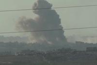 Smoke Plumes Rise over Gaza as Israel-Hamas War Continues