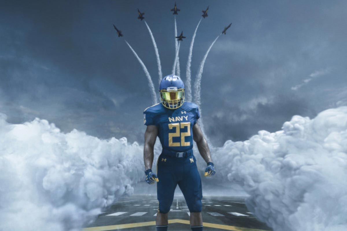 navy blue angels football jersey