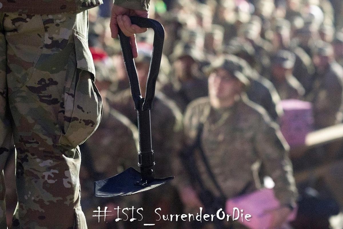 Senior Pentagon Soldier to ISIS: Surrender or Get Beaten with a Shovel