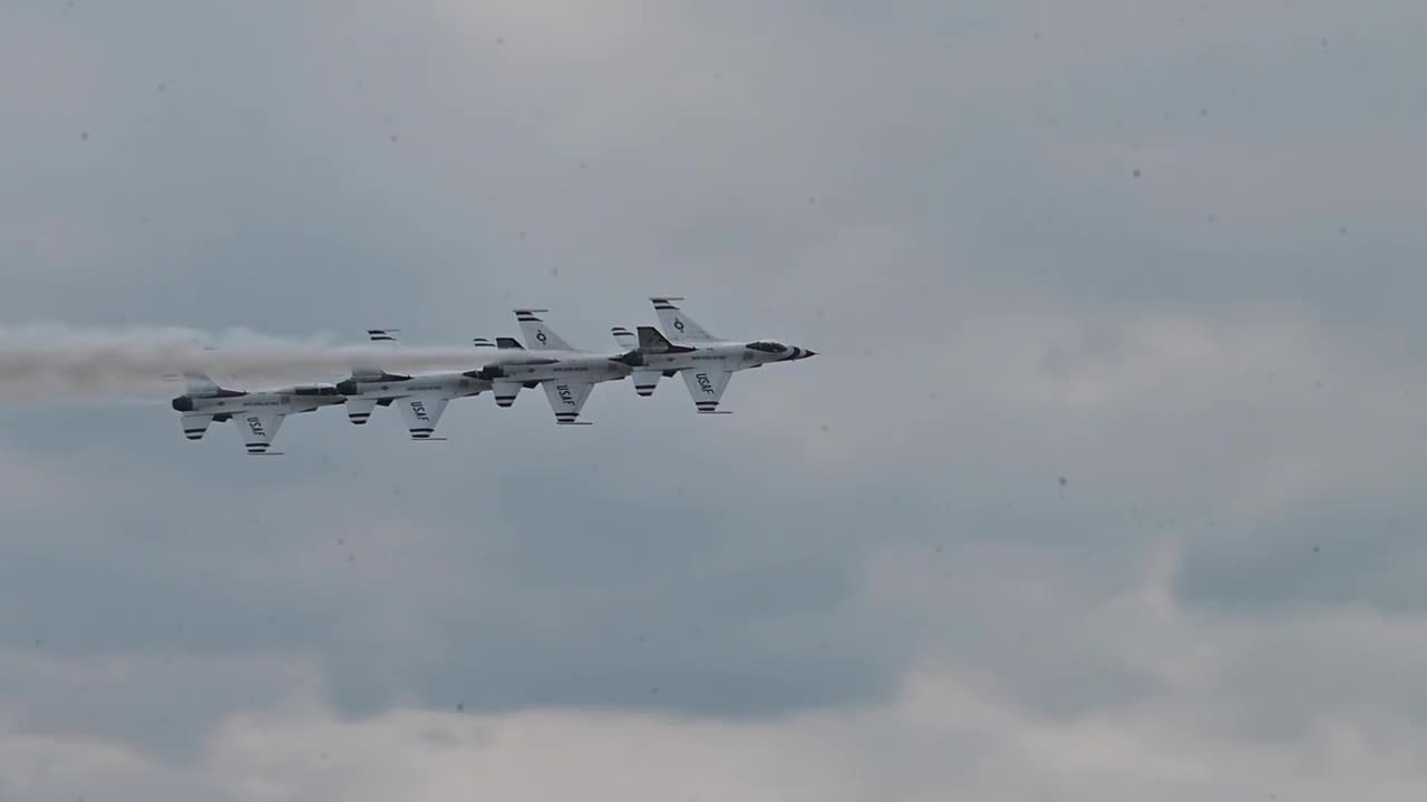 A close look at the Thunderbirds demonstration team.