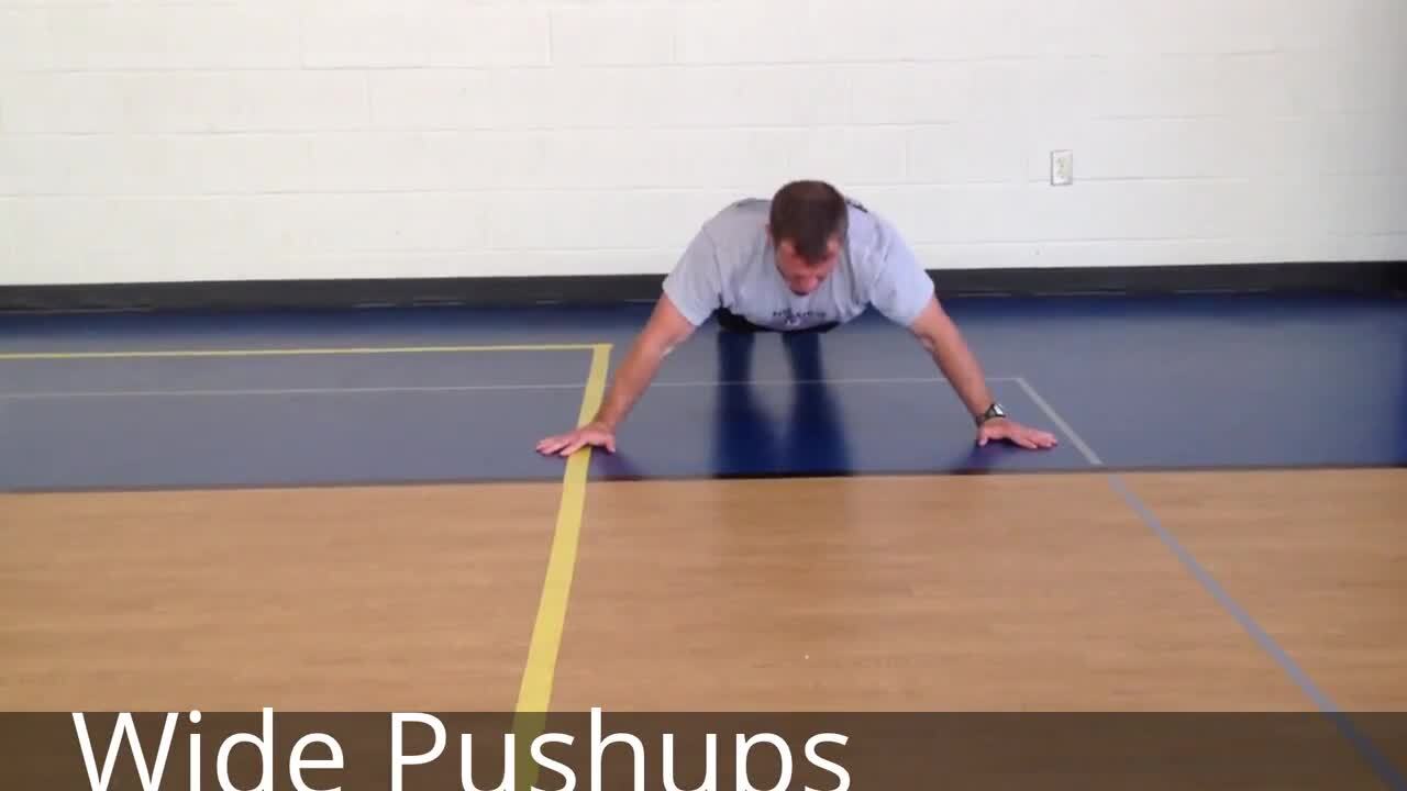 Stew Smith Fitness Library: Wide Pushups