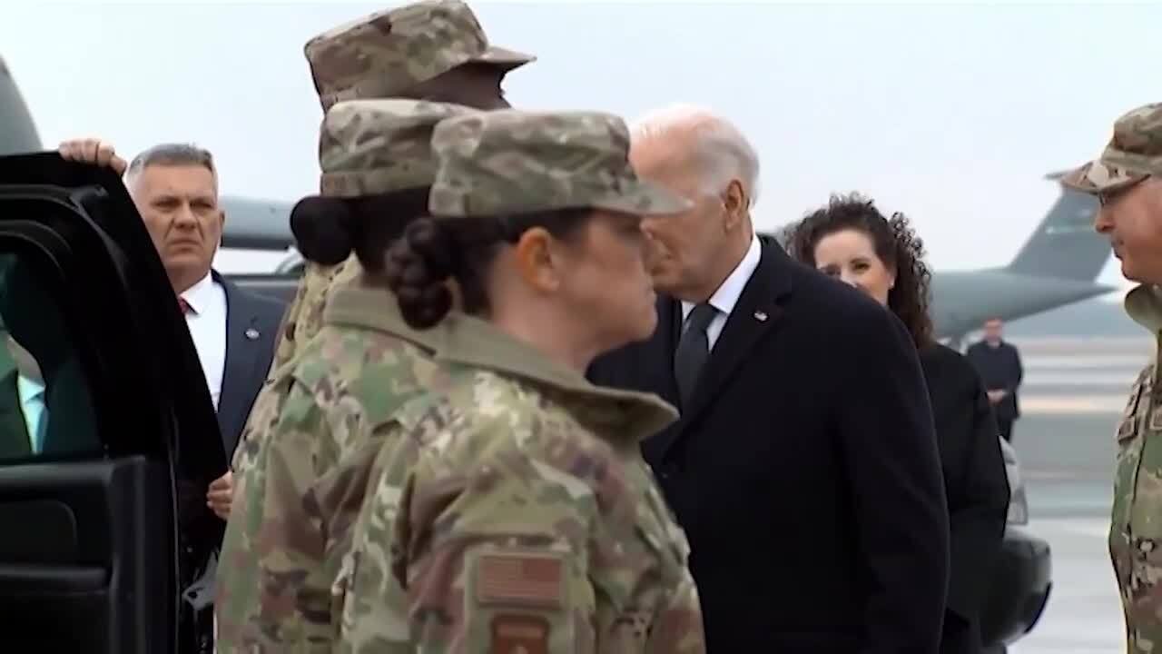 Biden Arrives in Delaware for Dignified Transfer of Three Americans Killed in Jordan Attack