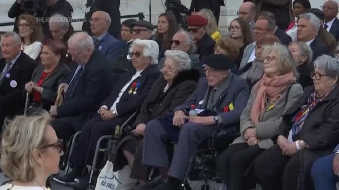 President Macron Leads French Ceremony Marking 80th Anniversary of Victory in Europe Day