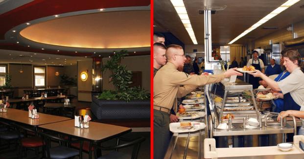 Air Force vs Marine Corps chow hall