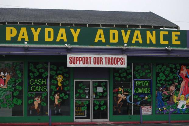 A payday lender near Camp Pendleton in California. (Marine Corps photo)