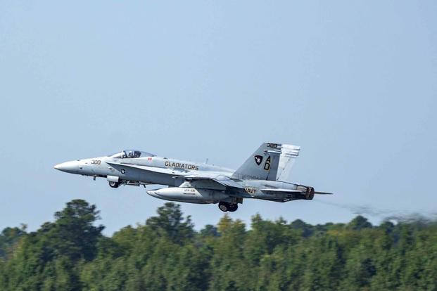 The last Navy F/A-18C Hornet assigned to Strike Fighter Squadron (VFA) 106 made its official final active-duty flight at Naval Air Station on Oct 2, 2019. Aircraft number 300, assigned to VFA 106 at Cecil Field Florida, completed it first Navy acceptance check flight Oct. 14, 1988. The aircraft has remained with the Gladiators for its entire 31 years of service. (U.S. Navy photo by Mass Communication Specialist 3rd Class Nikita Custer)