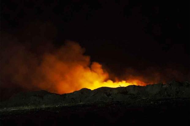 A burn pit in Balad, Iraq. (Photo courtesy Dan Clare)