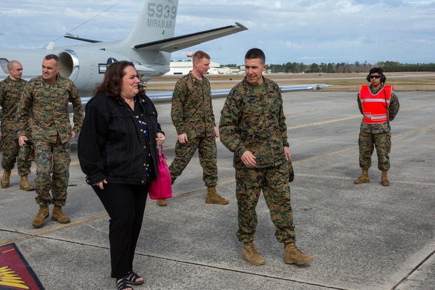 Elaine McCusker at Marine Corps Air Station New River
