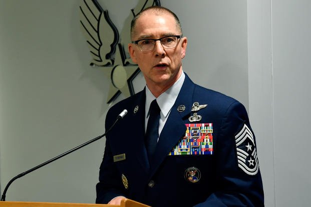 Chief Master Sgt. Roger A. Towberman at the Pentagon