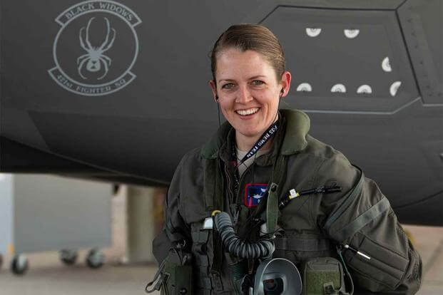 Capt. Kristin "BEO" Wolfe, F-35A Lightning II Demonstration Team pilot.