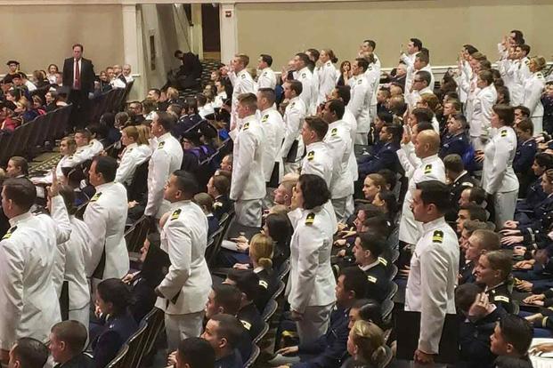 Vice Adm. Forrest Faison is the keynote speaker for the 40th Uniformed Services University of the Health Sciences graduation.