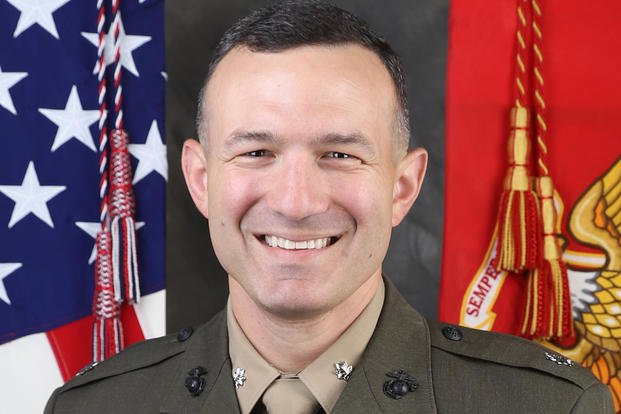 Lt. Col. Michael Regner was relieved as commander of Battalion Landing Team 1st Battalion, 4th Marines Oct. 13. (Marine Corps)