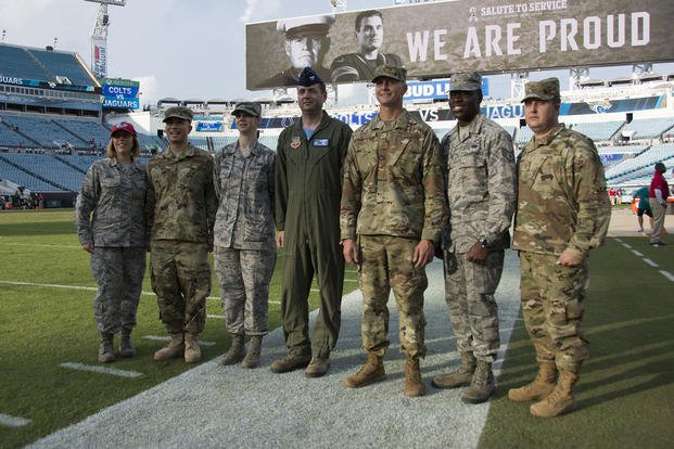 Jacksonville Jaguars game military appreciation game