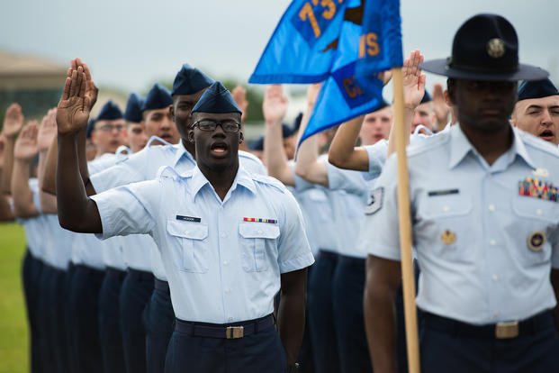 Airmen oath of enlistment Joint Base San Antonio-Lackland