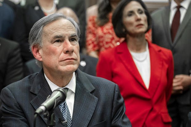 Gov. Greg Abbott of Texas details plans to build a border wall.