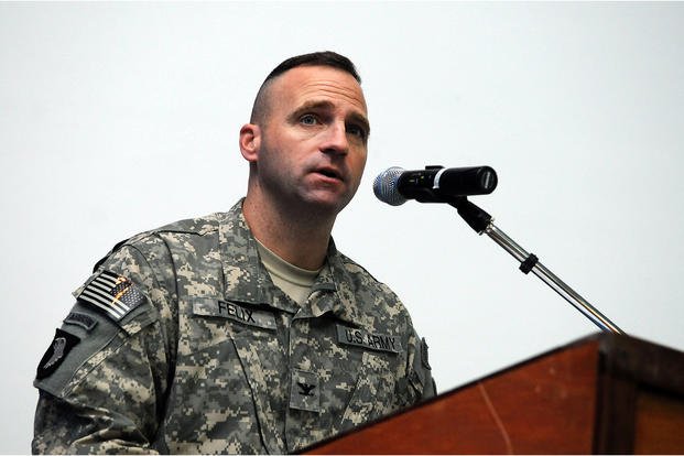4th Battlefield Coordination Detachment commander speaks.