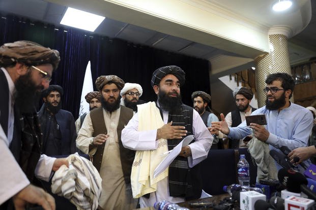 Taliban spokesman Zabihullah Mujahid