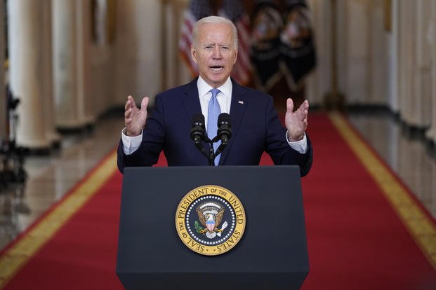 Biden Fends Off Criticism of Evacuation in His First Post-Afghanistan Speech | Military.com