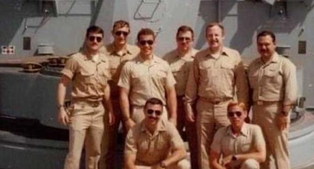 The crew of the USS Samuel B. Roberts