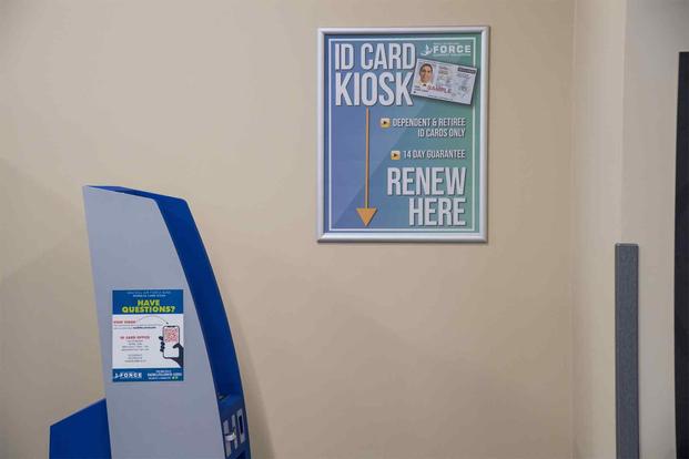 An ID Card Kiosk sits by the food court