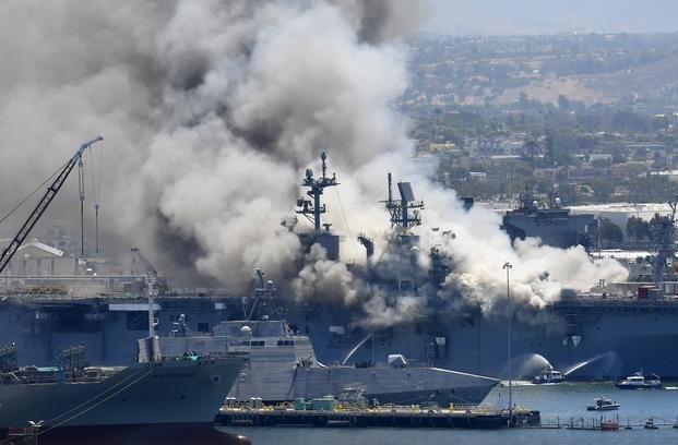 The Navy Is Withholding Court Records In Bonhomme Richard Fire Case 