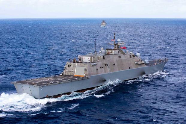 The Freedom-variant littoral combat ship USS Milwaukee