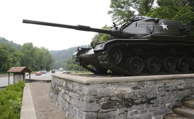 Old Army tank at Fort Knox