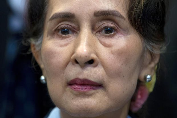 Myanmar's leader Aung San Suu Kyi