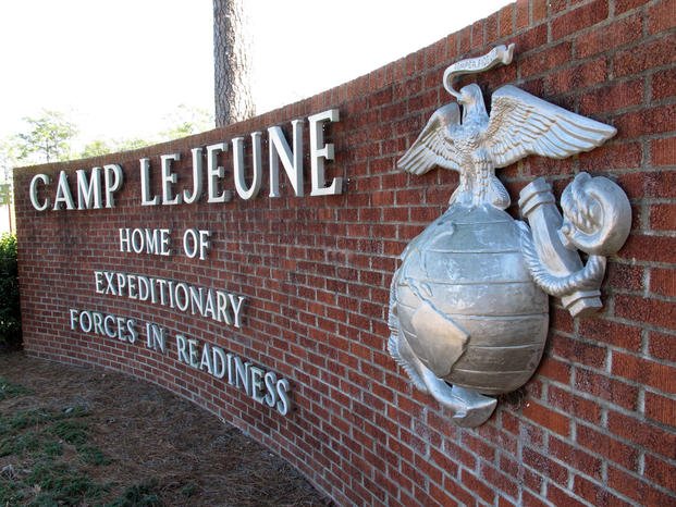 Entrance to Camp Lejeune, N.C. 