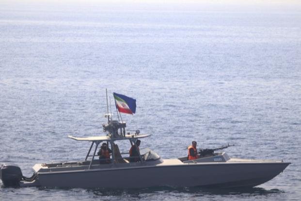 boat of Iran's Islamic Revolutionary Guard Corps Navy in the Strait of Hormuz