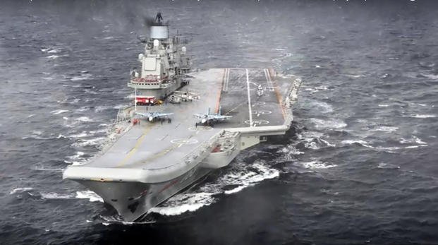 Admiral Kuznetsov aircraft carrier.
