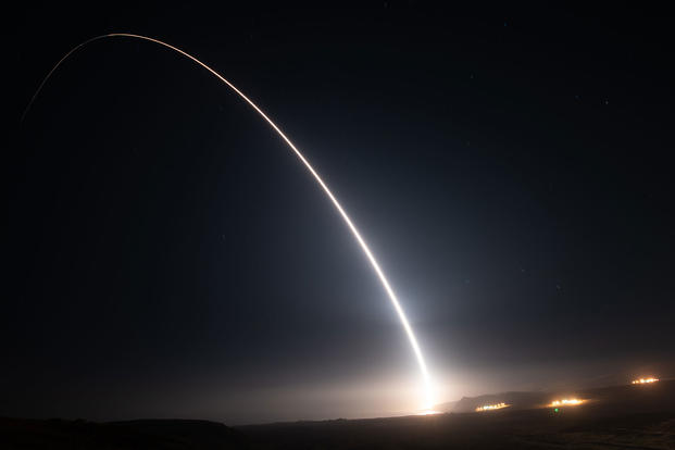 unarmed Minuteman III intercontinental ballistic missile launches from Vandenberg Space Force Base