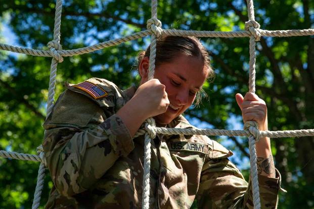 Army ROTC cadet training at Fort Knox.