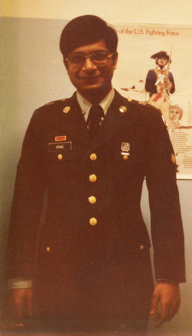 Army veteran Ajay Vyas in uniform (courtesy Vyas family) Ajay Vyas uniform