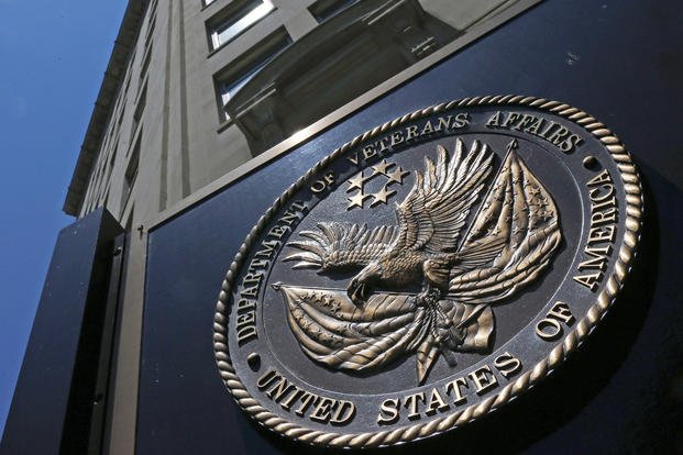 Front of the Department of Veterans Affairs building in Washington.