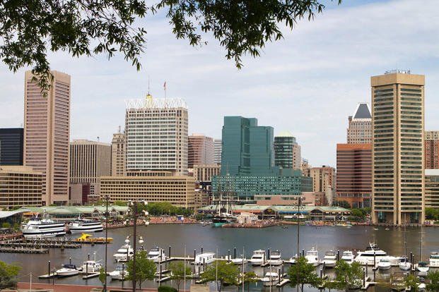 A view of Baltimore's Inner Harbor